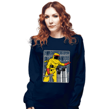 Load image into Gallery viewer, Shirts Long Sleeve Shirts, Unisex / Small / Navy A Match Made In Space
