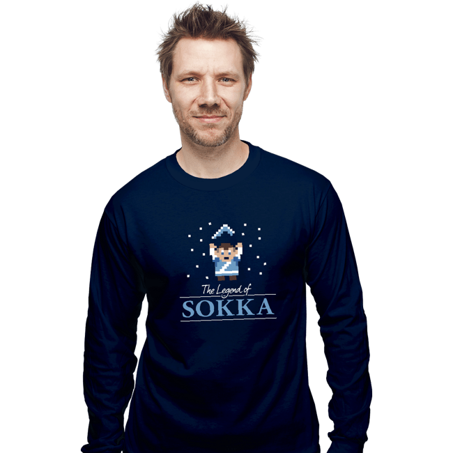 Shirts Long Sleeve Shirts, Unisex / Small / Navy The Legend Of Sokka