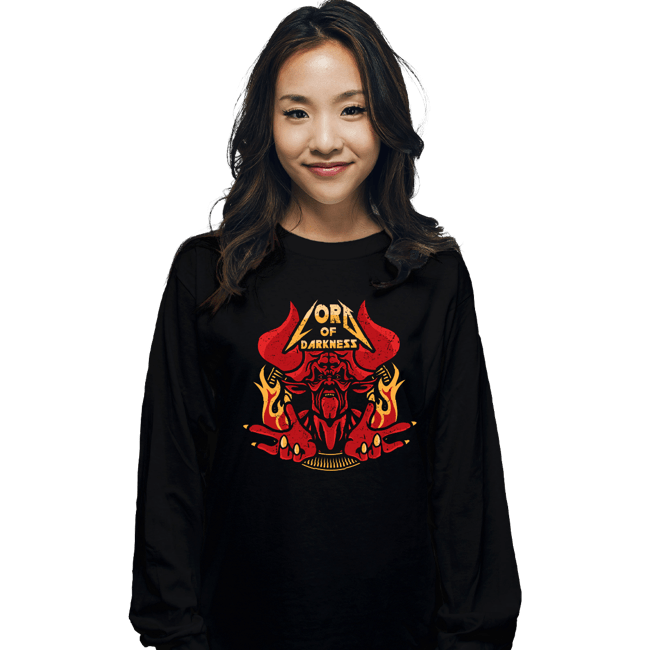 Daily_Deal_Shirts Long Sleeve Shirts, Unisex / Small / Black Dark Legend