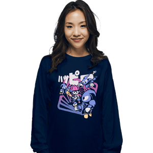 Secret_Shirts Long Sleeve Shirts, Unisex / Small / Navy Happy Attack
