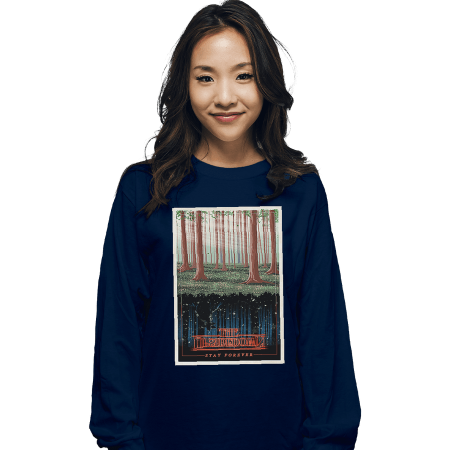 Shirts Long Sleeve Shirts, Unisex / Small / Navy Visit the Upside Down