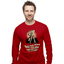 Load image into Gallery viewer, Shirts Long Sleeve Shirts, Unisex / Small / Red Klaatu Barada Nikto
