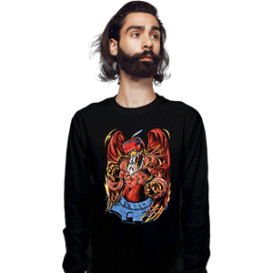 Daily_Deal_Shirts Long Sleeve Shirts, Unisex / Small / Black Battle Garudamon