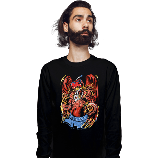 Daily_Deal_Shirts Long Sleeve Shirts, Unisex / Small / Black Battle Garudamon