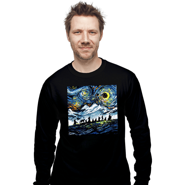 Shirts Long Sleeve Shirts, Unisex / Small / Black Van Gogh Never Met The Fellowship
