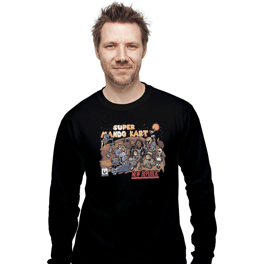 Shirts Long Sleeve Shirts, Unisex / Small / Black Bounty Hunter Kart