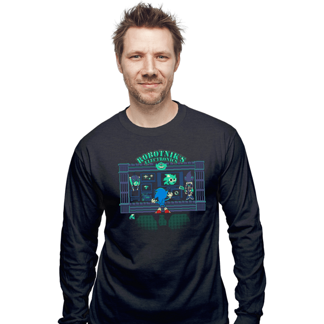 Shirts Long Sleeve Shirts, Unisex / Small / Dark Heather Robotnik's Electronics