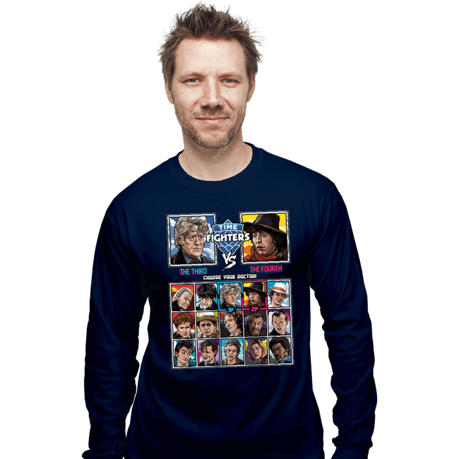 Daily_Deal_Shirts Long Sleeve Shirts, Unisex / Small / Navy Time Fighters 3rd vs 4th