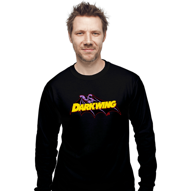 Daily_Deal_Shirts Long Sleeve Shirts, Unisex / Small / Black Darkwing Bat