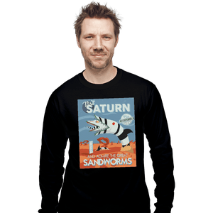 Shirts Long Sleeve Shirts, Unisex / Small / Black Visit Saturn