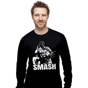 Shirts Long Sleeve Shirts, Unisex / Small / Black SMASH