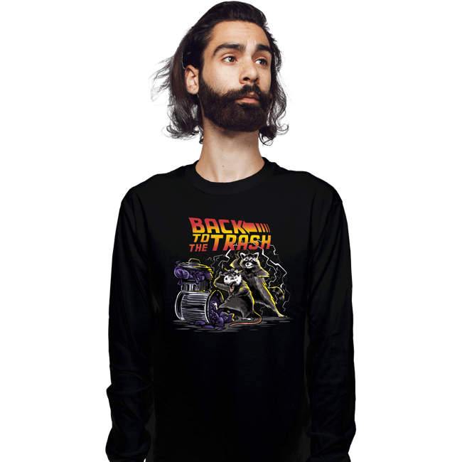 Shirts Long Sleeve Shirts, Unisex / Small / Black Back To The Trash