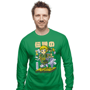 Daily_Deal_Shirts Long Sleeve Shirts, Unisex / Small / Irish Green Lil' Legend