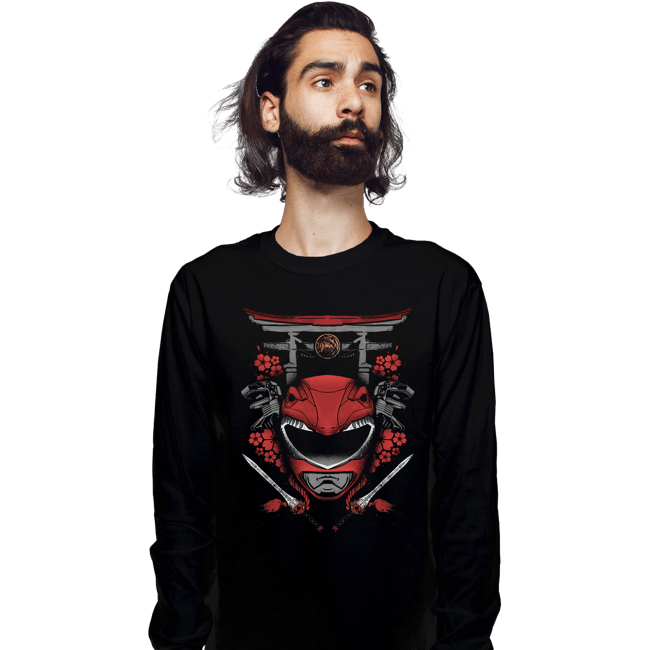 Shirts Long Sleeve Shirts, Unisex / Small / Black Red Ranger