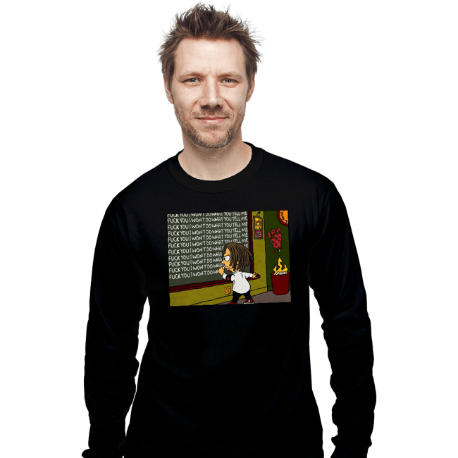 Secret_Shirts Long Sleeve Shirts, Unisex / Small / Black Rage Simpson