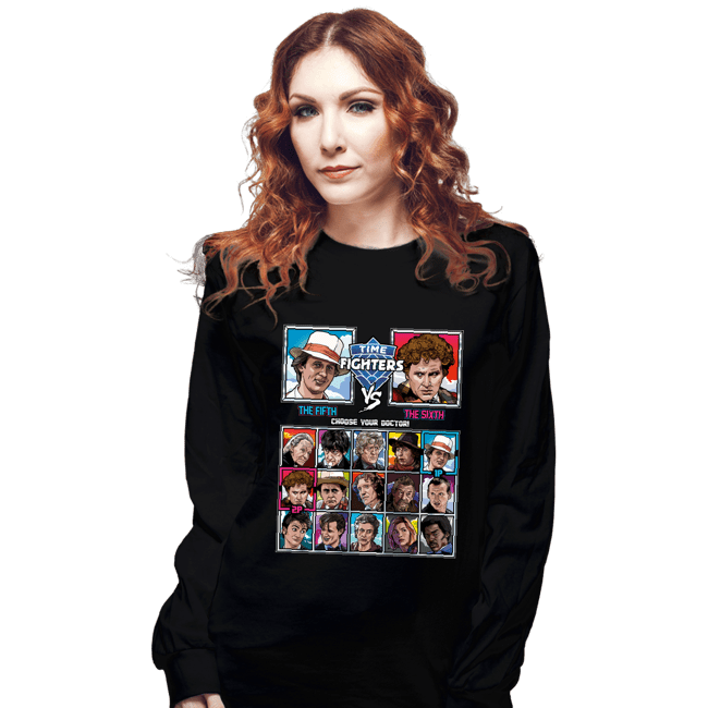 Shirts Long Sleeve Shirts, Unisex / Small / Black Time Fightersd 5th VS 6th