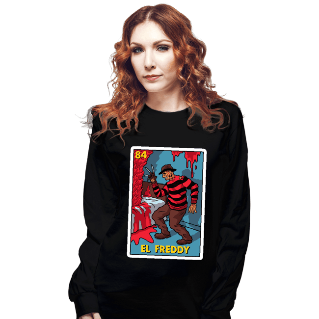 Shirts Long Sleeve Shirts, Unisex / Small / Black El Freddy