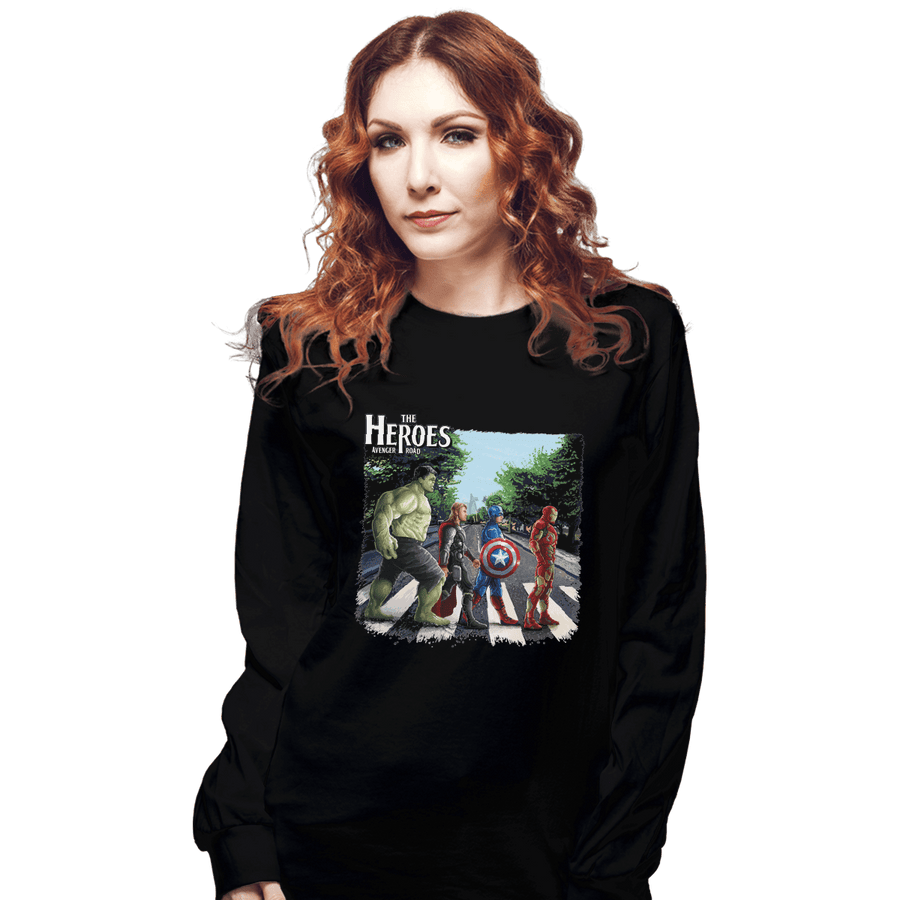 Shirts Long Sleeve Shirts, Unisex / Small / Black The Heroes