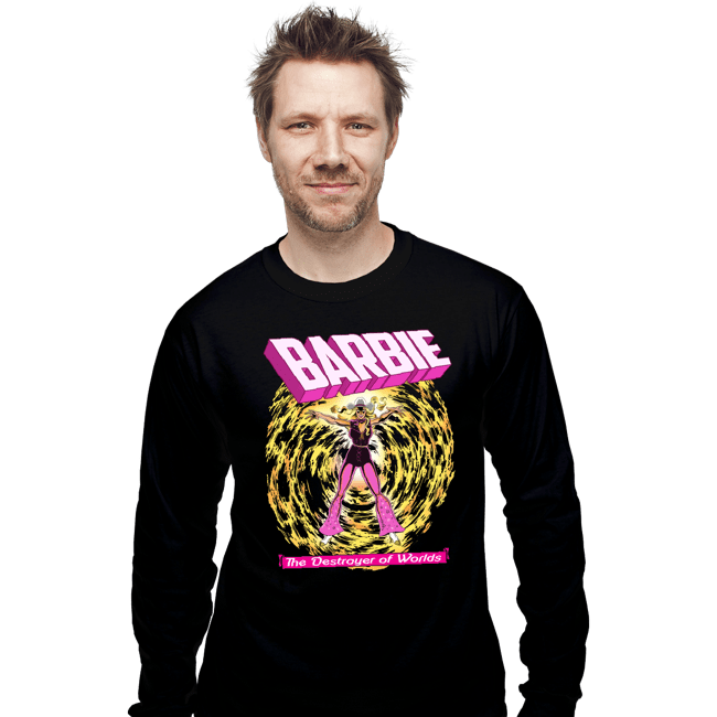 Secret_Shirts Long Sleeve Shirts, Unisex / Small / Black Dark Barbie