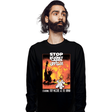 Load image into Gallery viewer, Secret_Shirts Long Sleeve Shirts, Unisex / Small / Black Stop The Planet
