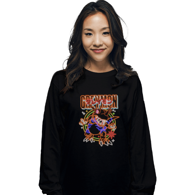 Secret_Shirts Long Sleeve Shirts, Unisex / Small / Black Greymon!