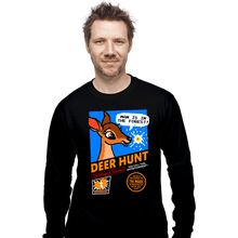 Load image into Gallery viewer, Daily_Deal_Shirts Long Sleeve Shirts, Unisex / Small / Black Deer Hunt
