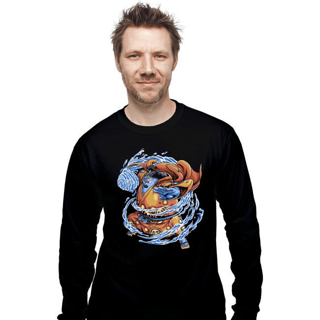 Daily_Deal_Shirts Long Sleeve Shirts, Unisex / Small / Black fishman Karate