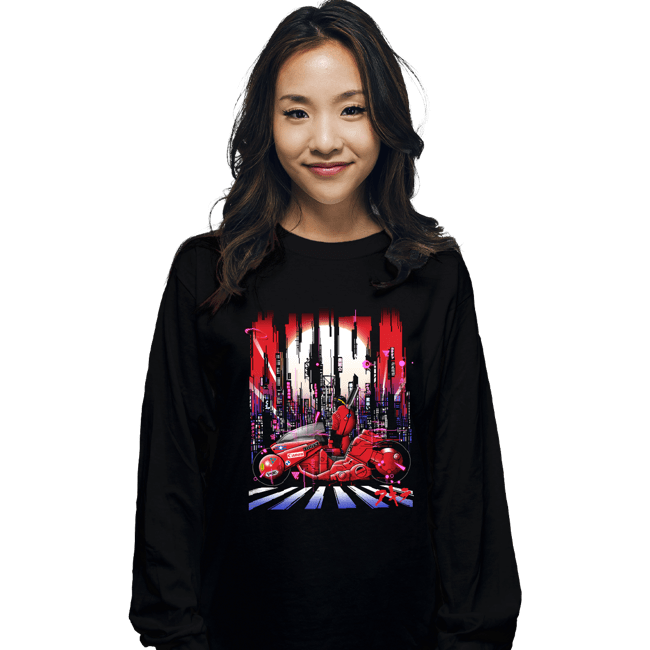 Daily_Deal_Shirts Long Sleeve Shirts, Unisex / Small / Black Neon Akira
