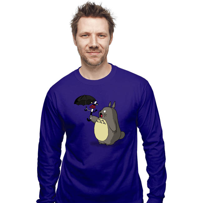 Shirts Long Sleeve Shirts, Unisex / Small / Violet Aaahh! Fake Umbrella!