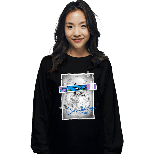 Daily_Deal_Shirts Long Sleeve Shirts, Unisex / Small / Black Cowabunga!