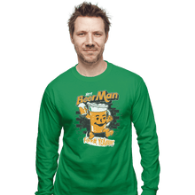 Load image into Gallery viewer, Shirts Long Sleeve Shirts, Unisex / Small / Irish Green Hey Beer Man
