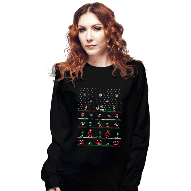 Shirts Long Sleeve Shirts, Unisex / Small / Black Chip n Dale Christmas Rangers