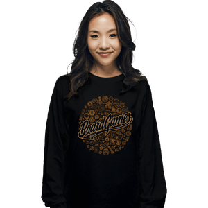 Shirts Long Sleeve Shirts, Unisex / Small / Black Board Games Addict