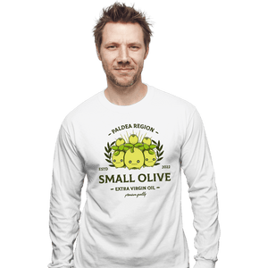 Shirts Long Sleeve Shirts, Unisex / Small / White Small Olive