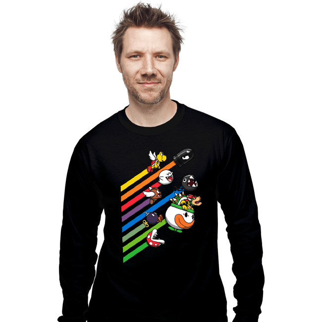 Daily_Deal_Shirts Long Sleeve Shirts, Unisex / Small / Black Pixel Pests