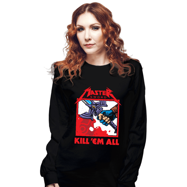 Daily_Deal_Shirts Long Sleeve Shirts, Unisex / Small / Black Sword Of Resurrection