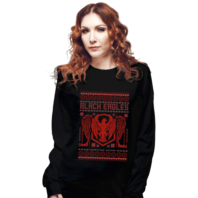 Shirts Long Sleeve Shirts, Unisex / Small / Black Black Eagles Sweater