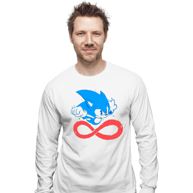 Daily_Deal_Shirts Long Sleeve Shirts, Unisex / Small / White Fastest Hedgehog