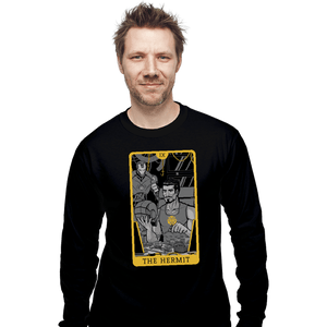 Shirts Long Sleeve Shirts, Unisex / Small / Black Tarot The Iron Hermit