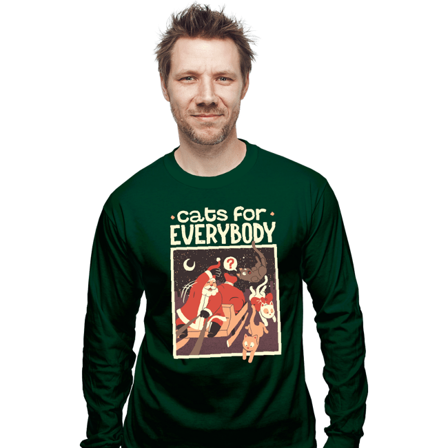Secret_Shirts Long Sleeve Shirts, Unisex / Small / Forest Cats For Everybody