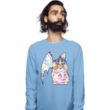 Load image into Gallery viewer, Shirts Long Sleeve Shirts, Unisex / Small / Powder Blue Magical Silhouettes - Patamon

