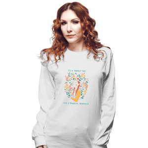 Shirts Long Sleeve Shirts, Unisex / Small / White Perfect Day