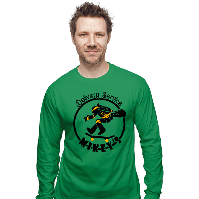 Secret_Shirts Long Sleeve Shirts, Unisex / Small / Irish Green Mikey's Delivery Service