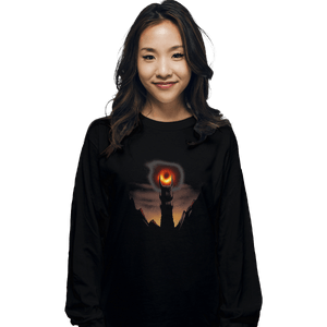 Shirts Long Sleeve Shirts, Unisex / Small / Black Black Hole Sauron