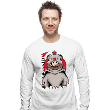 Load image into Gallery viewer, Shirts Long Sleeve Shirts, Unisex / Small / White Yuffie Moogle Cape
