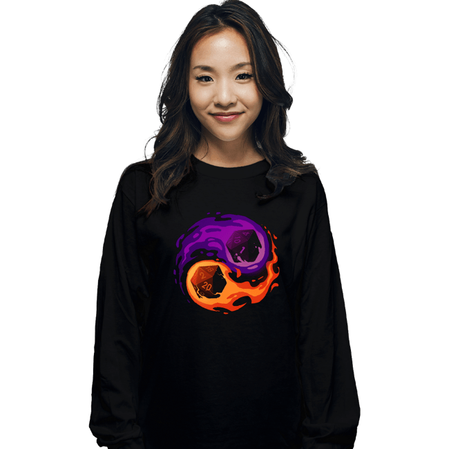 Secret_Shirts Long Sleeve Shirts, Unisex / Small / Black Balance Dice