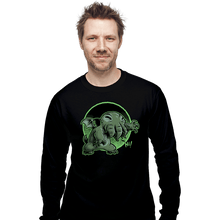 Load image into Gallery viewer, Daily_Deal_Shirts Long Sleeve Shirts, Unisex / Small / Black Cthulhu Says Hi
