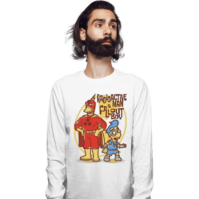 Daily_Deal_Shirts Long Sleeve Shirts, Unisex / Small / White Radioactive Squad