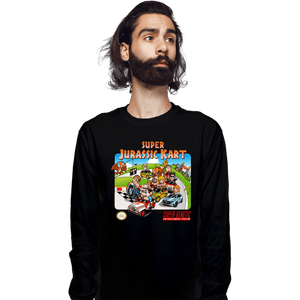 Daily_Deal_Shirts Long Sleeve Shirts, Unisex / Small / Black SuperJurassic Kart