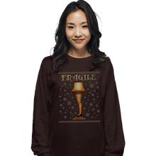 Load image into Gallery viewer, Secret_Shirts Long Sleeve Shirts, Unisex / Small / Dark Chocolate Ugly Leg Sweater
